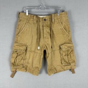 Vintage Abercrombie & Fitch Paratrooper Shorts Mens 33 Fatigue Y2K Military